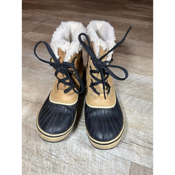 Sorel Tivoli Waterproof Tan Winter Boots Womens size 7 - Picture 2 of 7
